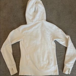 lululemon full-zip scuba - white, size 2